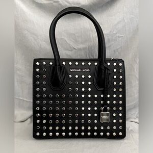 Michael Kors Silver Studded 2-Way Satchel-Does Not have the Crossbody Strap